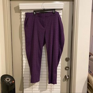 Lane Bryant Purple slacks - ankle pant